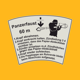 Instructions for Panzerfaust 60 T-Shirt