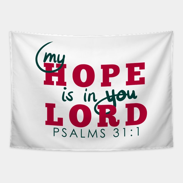 MY HOPE - Bible - D3 Designs Tapestry by D3Apparels