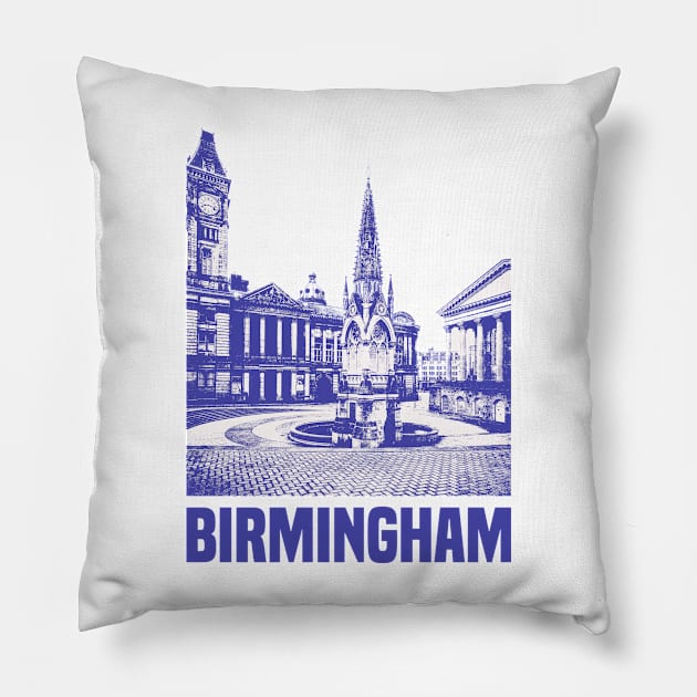 Birmingham Pillow by Den Vector