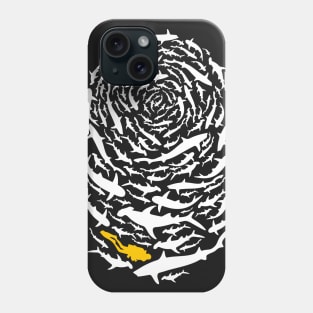 Shark Run (White) Phone Case