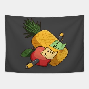 Pen Pineapple Apple Pen Tapestry