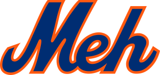 NY Meh - White Magnet