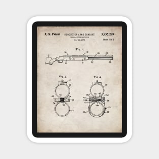 Remington Shotgun Patent - Police Officer Law Enforcement Art - Antique Magnet