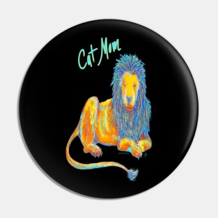 Cat Mom Lion Pin