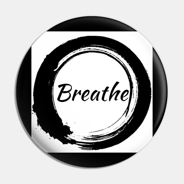 Enso Breathe Pin by TheMonkeyKingArts