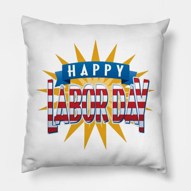 labor day holiday-Happy Labor Day- Labor Day Pillow by nw.samari@gmail.com