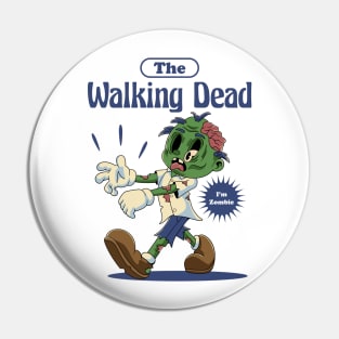 Cute Zombie Halloween Pin