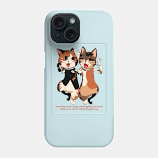 Weird Abstract Cats Phone Case