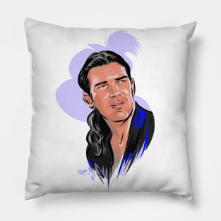 Antonio Banderas - An illustration by Paul Cemmick Pillow