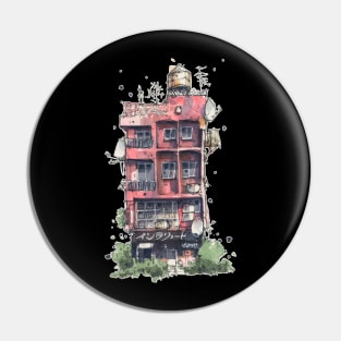 Pink Apartment Block Pin