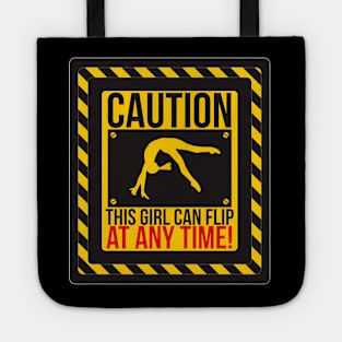Caution This Girl Can Flip At Any Time! Trampolining Tote