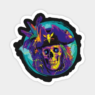 Grinning Undead Pirate Magnet