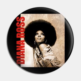 TEXTURE ART- Diana Ross - Retro Aesthetic Fan Art Pin