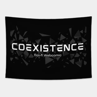 White logo Coexistence Tapestry