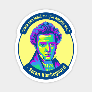 Søren Kierkegaard Portrait and Quote Magnet