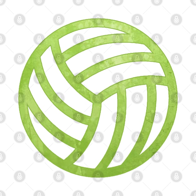 Volleyball Green by hcohen2000