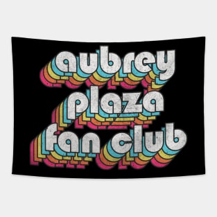 Aubrey Plaza Fan Club / Retro Faded Style Tapestry