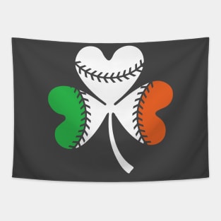 Baseball Shamrock St. Patrick's Day Tapestry