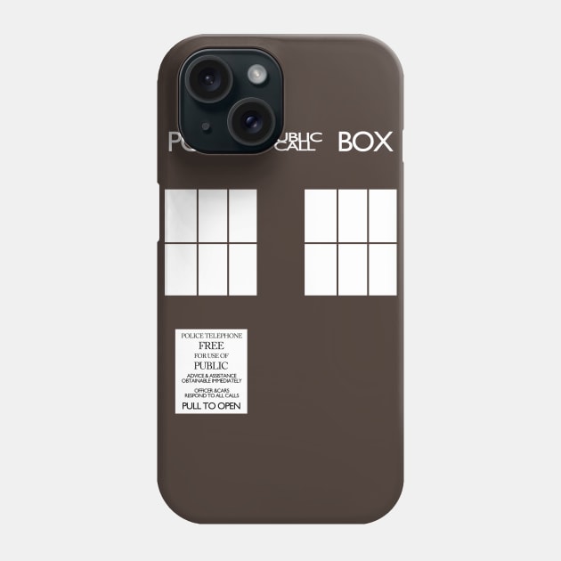 Public Call Police Box Phone Case by chrismcquinlanart