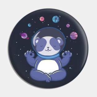 Funny Panda Bear Meditating Pin