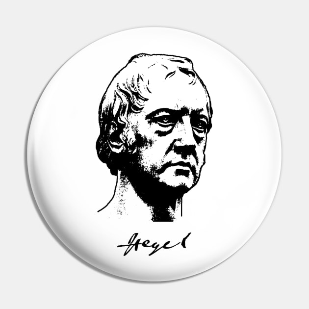 Hegel Bust with Signature Pin by FIFA Hegelianism