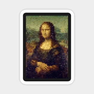 Mona Lisa Pixel Art Magnet