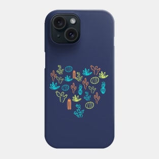 Cactus and succulents love collage Phone Case