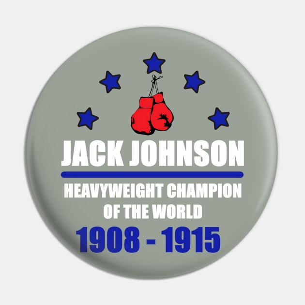 Jack Johnson - Heavyweight Champion of the World Pin by MattyO