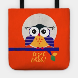 Halloween Scary Owl Tote