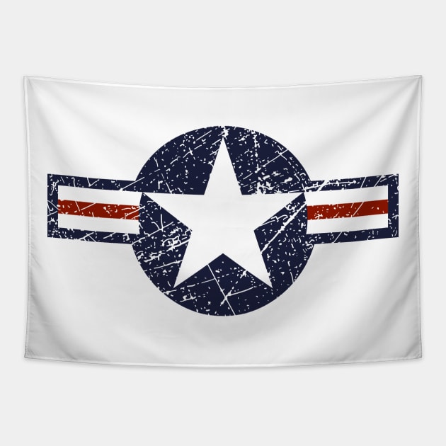 United States Roundel Vintage Tapestry by Mandra