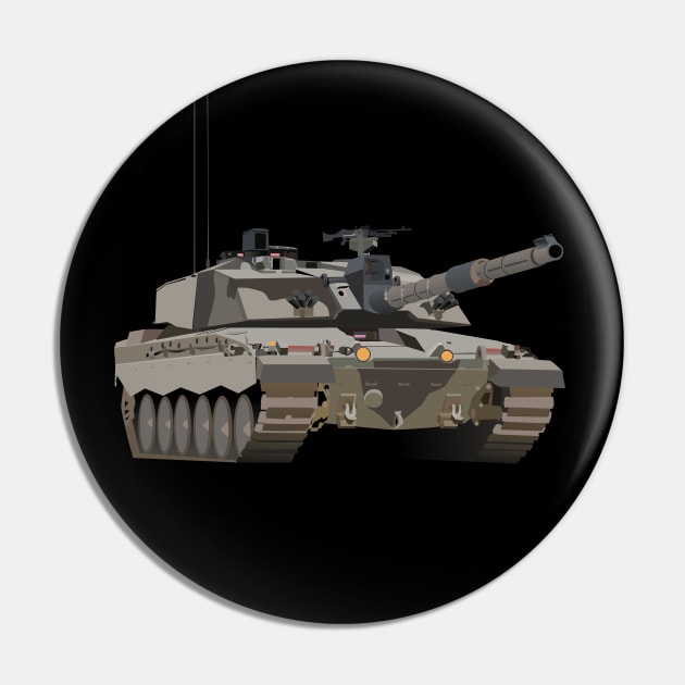 Challenger 2 British Battle Tank Pin by NorseTech