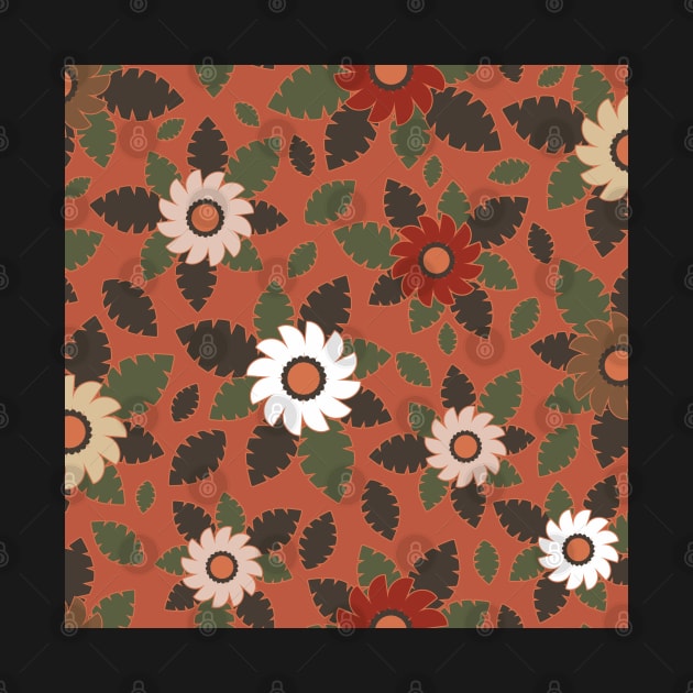 Floral bouquet in warm earthy colours by FrancesPoff