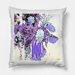 Purple Bountiful Bouquet Abstract Pillow