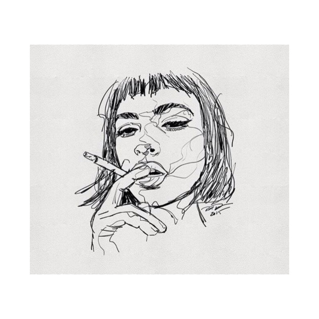 Bad Girl Drawing T Shirt Teepublic