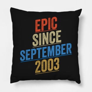 Epic Since September 2003 Funny Birthday Pillow