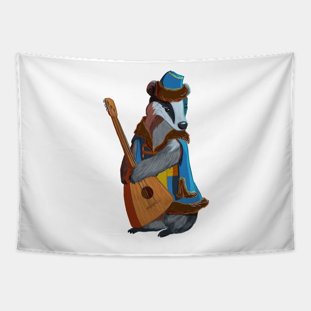 Badger Bard Tapestry by FrauFlauschert