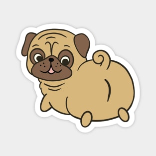 Puggie Buttie | Cute Pug Butt | Dog Magnet