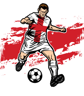 England Futbol Soccer Magnet