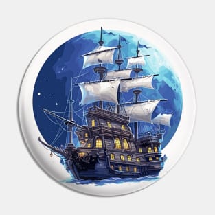 Pirate Ship Voyage Beauty Nature Ocean Discovery Pin