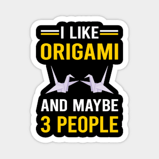 3 People Origami Magnet