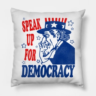 SPEAK Up For Democracy Pillow