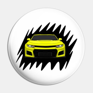 Yellow Camaro Pin