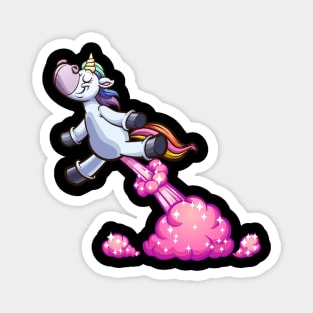 Funny Unicorn Magic Fart Magnet