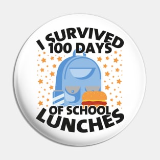 Funny 100 Days of School Lunch Lady, I Survived 100 Days of School Lunches Pin