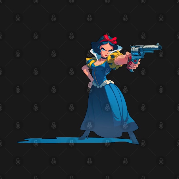 Princess with gun by obstinator