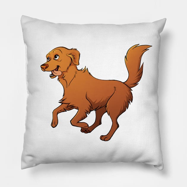 Happy Dog Pillow by mariamar