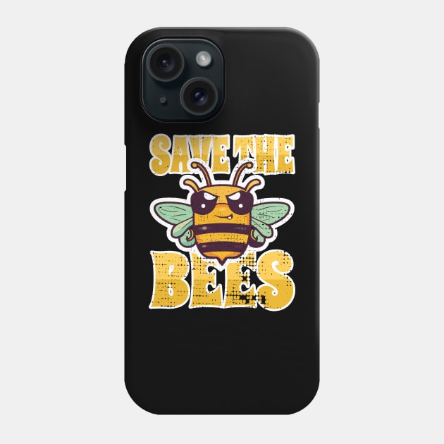 Save the Bees Phone Case by Tezatoons