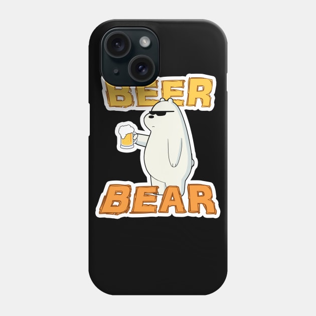 36 Beer Bear Phone Case by ChuyDoesArt