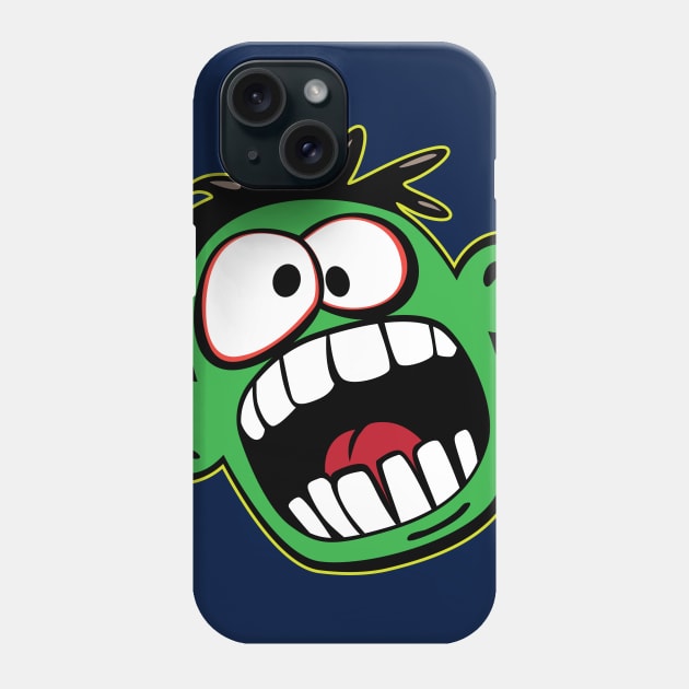 Funny Face Cartoon Phone Case by hobrath