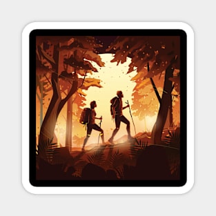 Fall Hike Magnet